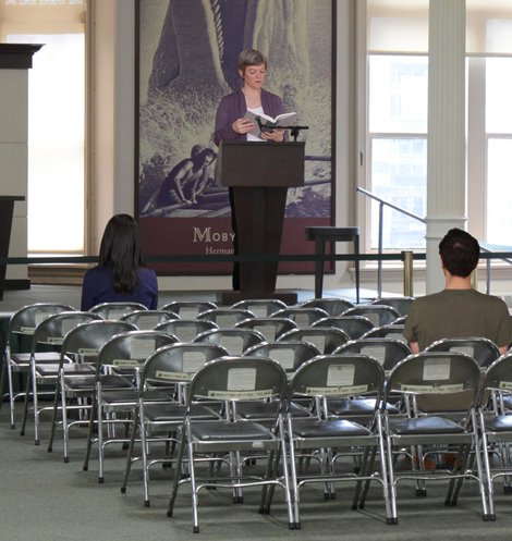 Massey says a small group of two or three deserves as good a reading as a buzzing crowd of nine.